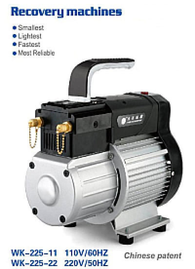 Recovery machines for non-flammable refrigerants